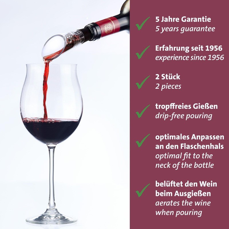 Westmark Simo Decanter Pourer - High Quality Wine Pourer with