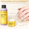 Acrylic Nail Kit, Acrylic Powder & Liquid Set with Nail