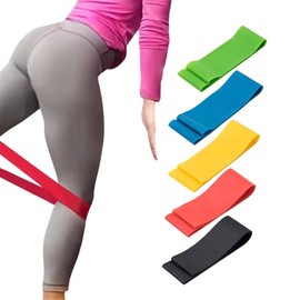 AIMALL Resistance Band Power Heavy Strength Exercise Fitness Gym Crossfit Yoga Elastic - Heavy-Duty Latex Elastic Bands for Yoga, Pilates, Gym Workouts, and Physical Therapy