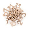 folia 2209 Advent Calendar Natural 24 Wooden Numbers for Hanging,
