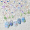 Summer Ocean Theme Nail Art Stickers, 5D Self-Adhesive Fish and