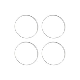 X AUTOHAUX Hub Centric Rings, 110mm OD 108.1mm ID Car Wheel Hubrings Aluminum Alloy Silver Tone, 4pcs