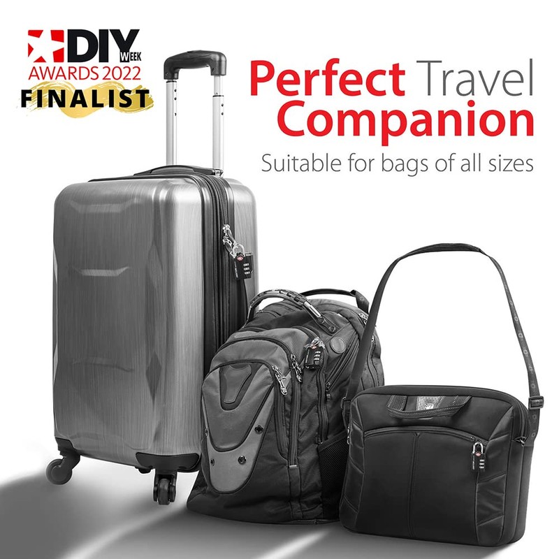 Dekton DT71055 30MM TSA Accepted Combination Padlock, Black