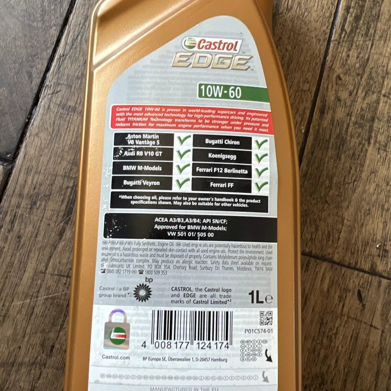 Castrol 159FFB EDGE Supercar 10w-60, 1L