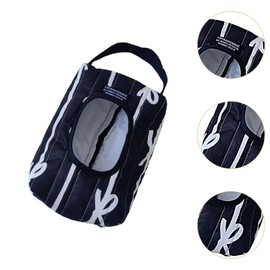 perfeclan Wischen Sie Spender Gewebe -Aufbewahrungsbeutel Hauspapier Organizer Hanges Wischtuch für Außenausflugswanderungscampingautos, Schwarz