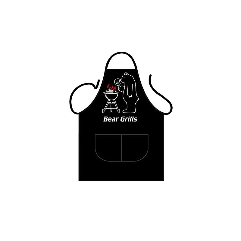 Iconic Aprons Bear Grills Apron, Polyester-Cotton, Multi-Colour, 90 x 69