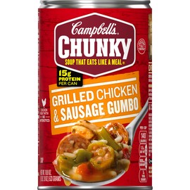 Campbell's Chunky Soup, Grilled Chicken & Sausage Gumbo, 18.8 oz