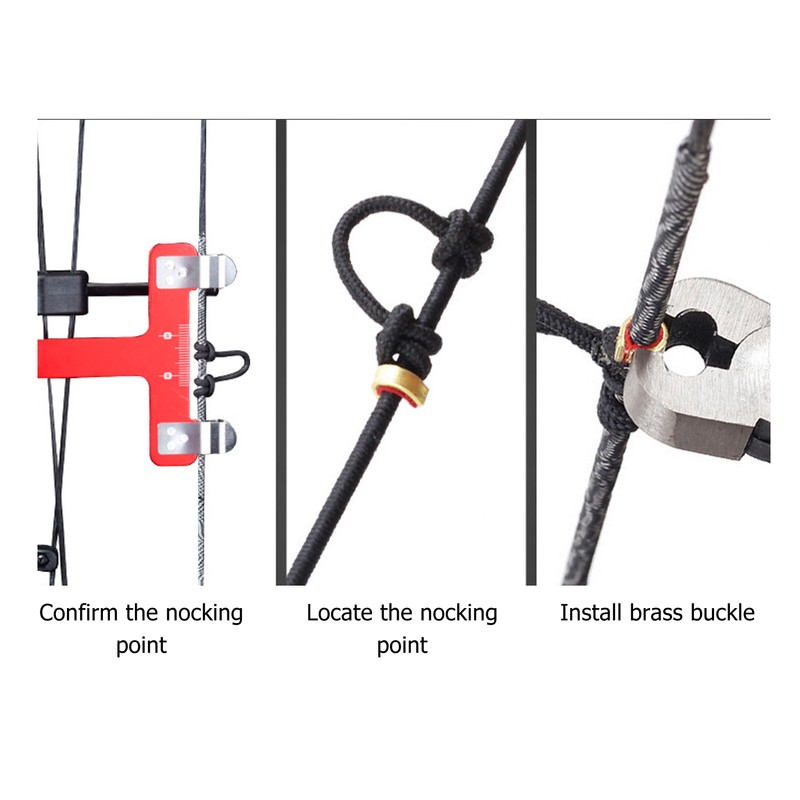 Bow String Nocking Points Pliers Set T Ruler Nocking Buckle