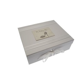 White Cotton Cards My Wedding Shoes Large Keepsake Box