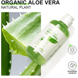 200 g de Gel Natural de Aloe Vera, Crema Calmante, Nutritiva e Hidratante, Indicada para el Cuidado y la Nutrición Naturales de la Piel Después de la Exposición al Sol, Apta para Todo el Cuerpo