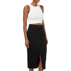 Noisy may Women's Skirt, black denim