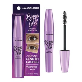 Rímel L.A. Colors Biggie Lash Negro Biggie Lash Mascara Longitud Volumen Pestañas