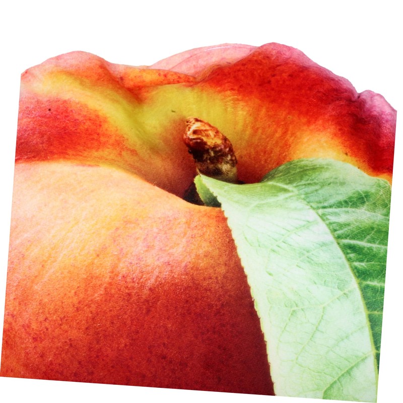 Operitacx Peach Shaped Plush Cushion Novelty Fruit Pillow for Sofa