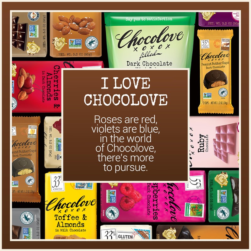 Chocolove Coffee Crunch Dark Chocolate Bars | 55% Cocoa |