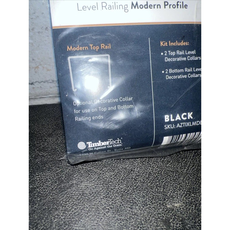 TimberTech Impression Rail Express Classic Rail Decorative Collar Kit Black