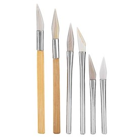 Agate Burnishers, Agate Knife Burnishing Tool Craft Polishing Tools for Gold Silver Jewelry Making Carving Precious Metal with Bamboo Iron Jewelry