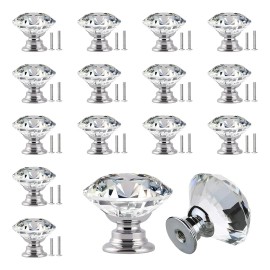 Perillas Manijas Buro Cajón Mueble Cristal Tipo Diamante