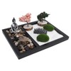 Zen Garden Sand Table Buddha Statue Sandbox Japanese Style Desktop