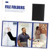 Operitacx A4 B5 Six Hole Transparent Binder Folder Cover Practical