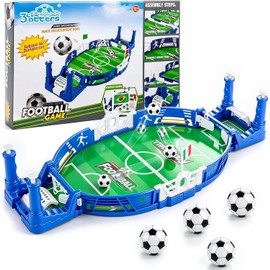 3 otters Tabletop Soccer Game Mini Foosball Arcade Board Toy Kids Party Battle Football Set Boys Girls Birthday Gifts Screen Free Indoor Activity