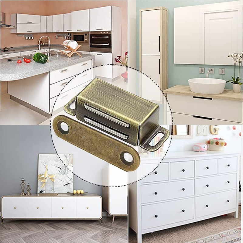 Kitchen Cabinet Magnets Closure CBRIVE 2 Pack Cabinet Magnetic Catch