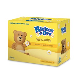 Ricitos de Oro, Jabón de Manzanilla 100 g – Paquete con 6 Piezas (600 g Total)