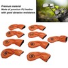 9pcs Golf Club Cover PU Leather Stylish Portable Golf Head