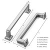 khtumeware 20 Pack Brushed Nickel Cabinet Pulls, 5 Inch(128mm) Hole