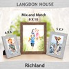 Langdon House 8x10 Picture Frames (Rustic Brown, 6 Pack) Traditional