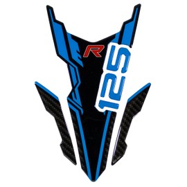 Tankpad Motorcycle Sticker Black Blue Compatible with Honda CB125R X510009VA