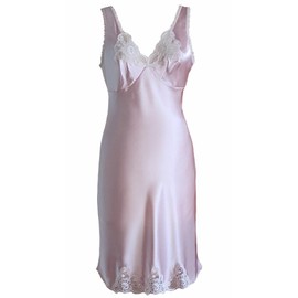 Shadowline Plus Size Women's Rochelle Satin Full Slip with Adjustable Straps, Blush