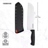 Farberware Edge Keeper 7" Santoku Knife w/ Self Sharpening Sleeve