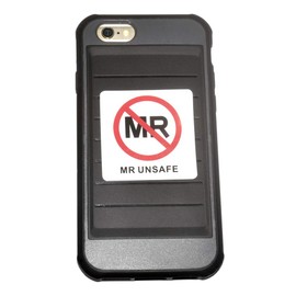 10-Pack MR Unsafe Label MRI Unsafe Vinyl Sticker for Radiology 2 x 2 inch Waterproof IEC 62570:2014 / ASTM F2503 Compliant