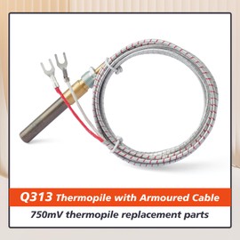 Q313 M1265X 2J-M1265A Thermopile with Armoured Cable Compatible with Pizza Oven Y600 Y800 101 151 201 251 301 307