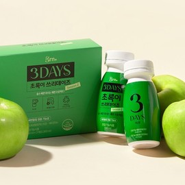 GRN Season 2 Greeny Three Days Apple Flavor 3-Day Bowel Movement Diet 1+1 (3+3 day supply) / 지알앤 GRN 시즌2 초록이 쓰리데이즈 사과맛 3일 쾌변 다이어트 1+1 (3+3일분)