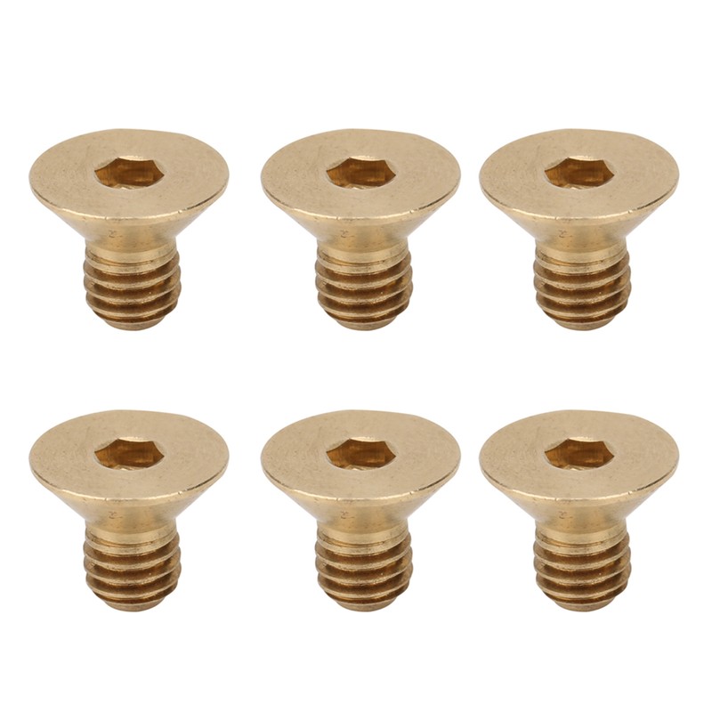 50Pcs Countersunk Hex Socket Screws Pure Copper Flat Head Hardware