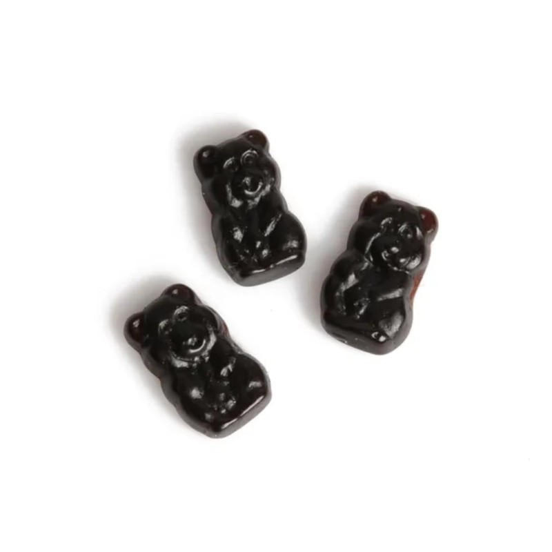 SUGAR FREE Black Licorice Bears 2.2 LB - Sweet Dutch