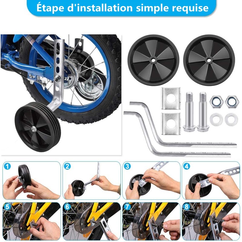 Universal Children's Bicycle stabilisers for 12-20 Inch Children's Tricycle, 1