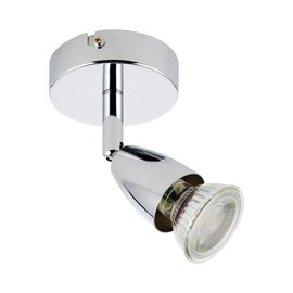Endon Lighting 43277 Amalfi Single 50W Chrome Effect Plate Indoor Spot Light