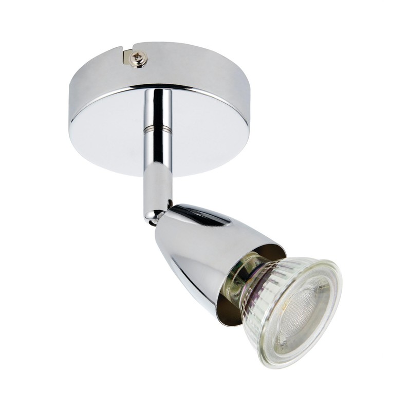 Endon Lighting 43277 Amalfi Single 50W Chrome Effect Plate Indoor