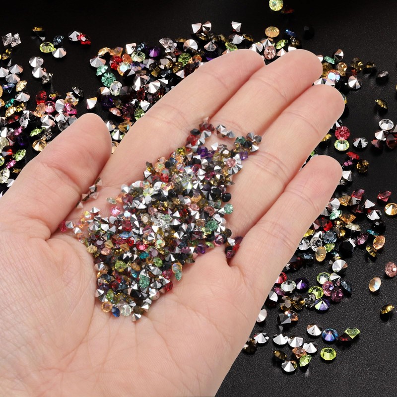 PATIKIL 14000Pcs Wedding Table Scatter Confetti Crystals 3mm Acrylic Diamonds