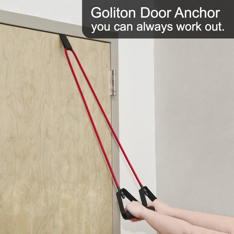 Fitness resistance bands, tubes, door anchor