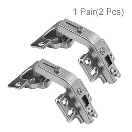 AOLISHENG 135 Degree Cabinet Hinges Kitchen Cupboard Blind Corner Hinges Door Hinges 35mm, Concealed Wardrobe Folding Hinges with Screws, 1 Pair