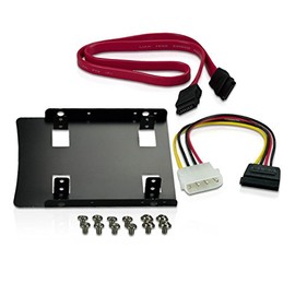 CnMemory Mounting Kit for 2.5 Inch SSD/HDD to 3.5 Inch Including Removable Frame, Screws and Cable Set