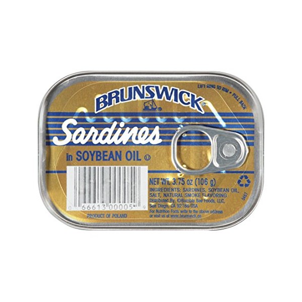 Brunswick Sardines in Soybean Oil (Case of 100)