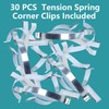 Window Screen Tension Spring Corner Clips 30 PCS 1/4 Inch