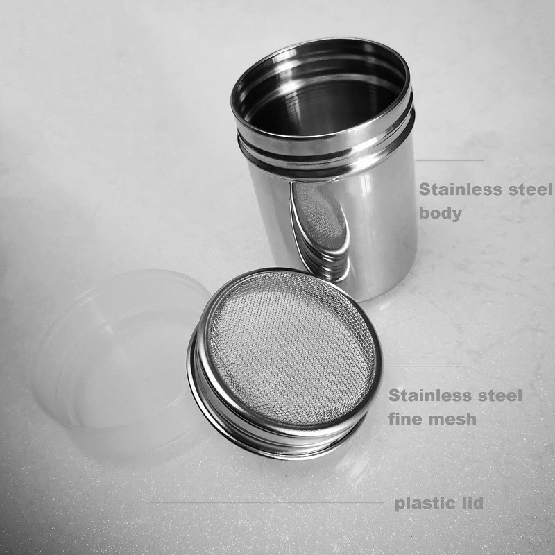 1 Pack Shaker Sifter Dispenser Duster Container Stainless Steel For