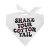 Shake Your Cotton Tail Easter Dog Bandana (White, OS 1211)