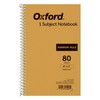 Ampad Single Wire Notebook, 8 x 5, 1 Subject, Tan