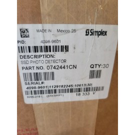 SIMPLEX 4098-9601 SMOKE DETECTOR HEAD (1) - NIB.  Listing Is For (1) DETECTOR